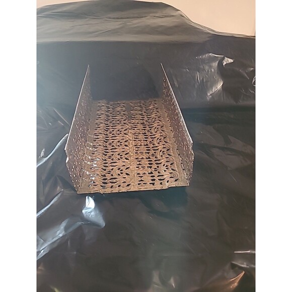 Brass Firigree Tissue/napkin Holder - Picture 2 of 6